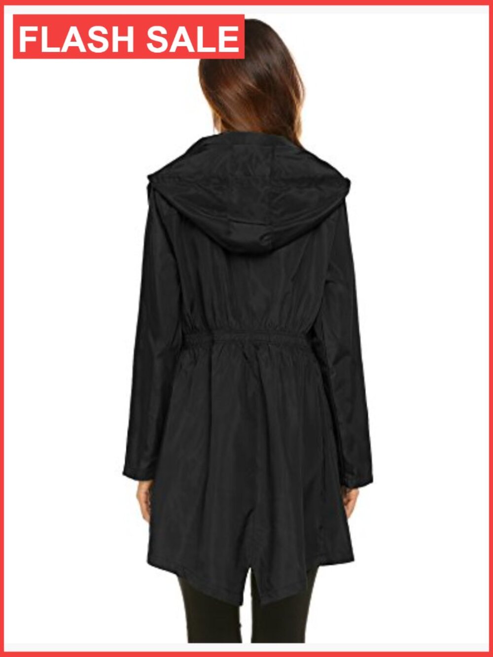 Waterproof Lightweight Rain Jacket Hooded Active Outdoor Anorak - Picture 5 of 7
